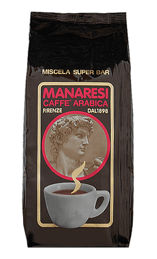 Manaresi Caffe Super Bar Brown 1kg Bohnen