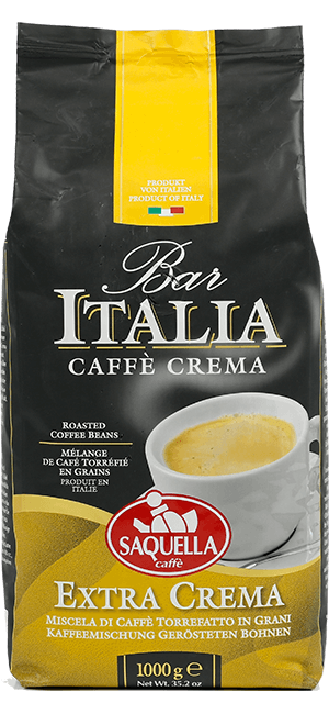 Saquella Bar Italia Extra Crema 1kg Bohnen