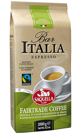 Saquella Bar Italia Fairtrade 1kg Bohnen