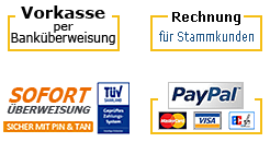 PayPal - Sofortüberweisung - Vorkasse